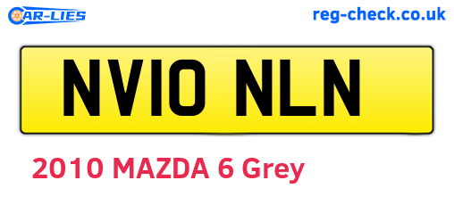 NV10NLN are the vehicle registration plates.