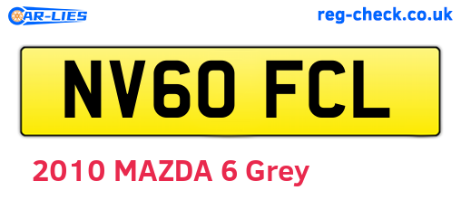 NV60FCL are the vehicle registration plates.