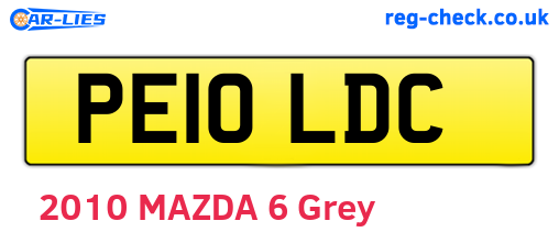 PE10LDC are the vehicle registration plates.