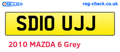 SD10UJJ are the vehicle registration plates.