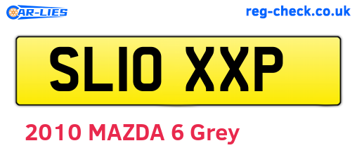 SL10XXP are the vehicle registration plates.