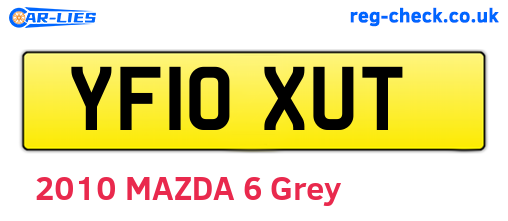 YF10XUT are the vehicle registration plates.