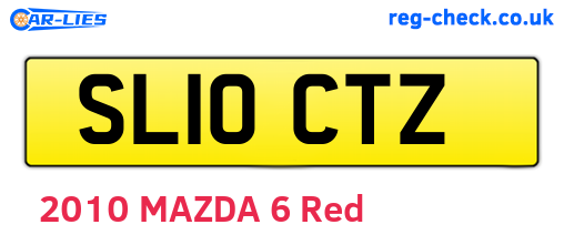 SL10CTZ are the vehicle registration plates.