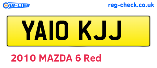 YA10KJJ are the vehicle registration plates.