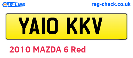 YA10KKV are the vehicle registration plates.