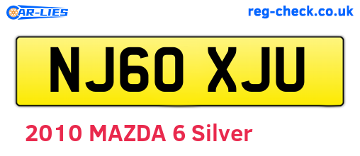 NJ60XJU are the vehicle registration plates.