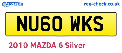 NU60WKS are the vehicle registration plates.