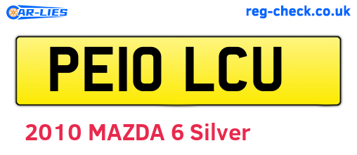 PE10LCU are the vehicle registration plates.