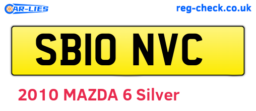 SB10NVC are the vehicle registration plates.