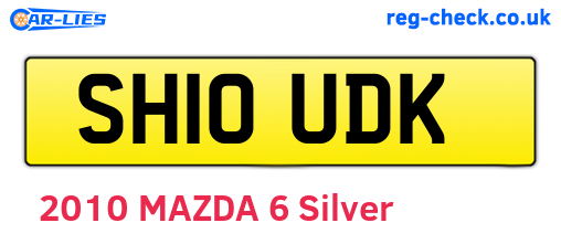 SH10UDK are the vehicle registration plates.