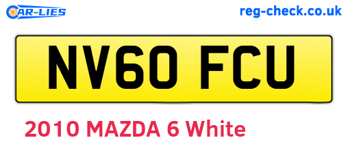 NV60FCU are the vehicle registration plates.