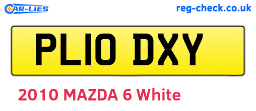 PL10DXY are the vehicle registration plates.