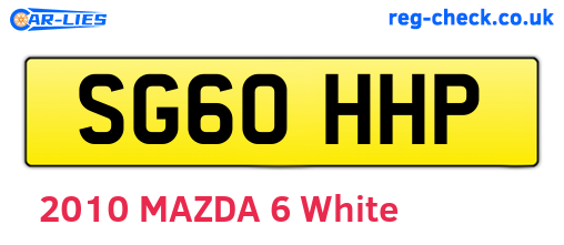 SG60HHP are the vehicle registration plates.