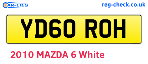 YD60ROH are the vehicle registration plates.