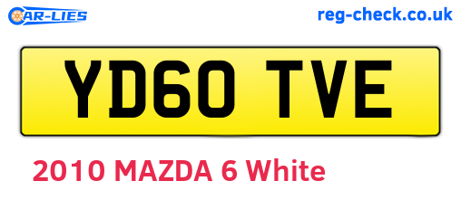 YD60TVE are the vehicle registration plates.