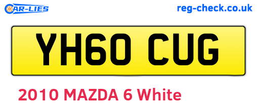 YH60CUG are the vehicle registration plates.