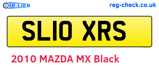 SL10XRS are the vehicle registration plates.