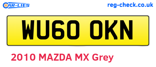 WU60OKN are the vehicle registration plates.