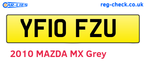 YF10FZU are the vehicle registration plates.