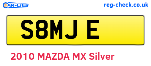 S8MJE are the vehicle registration plates.