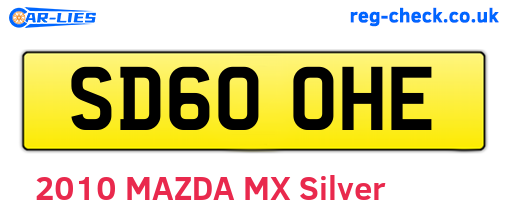 SD60OHE are the vehicle registration plates.