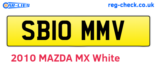 SB10MMV are the vehicle registration plates.