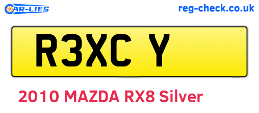 R3XCY are the vehicle registration plates.