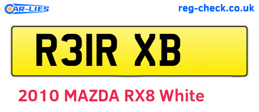 R31RXB are the vehicle registration plates.