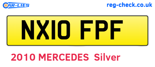 NX10FPF are the vehicle registration plates.
