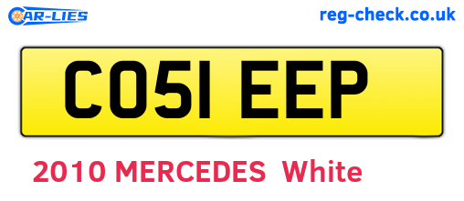 CO51EEP are the vehicle registration plates.