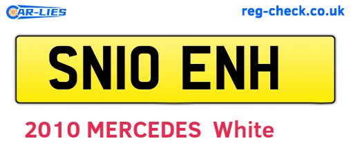 SN10ENH are the vehicle registration plates.