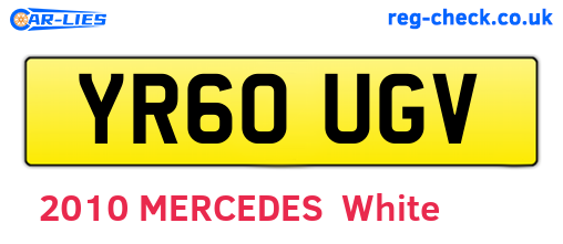 YR60UGV are the vehicle registration plates.
