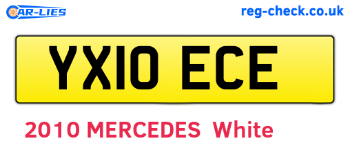 YX10ECE are the vehicle registration plates.