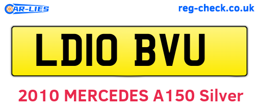 LD10BVU are the vehicle registration plates.