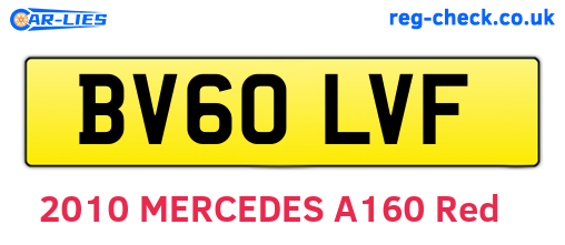BV60LVF are the vehicle registration plates.