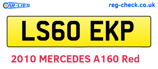 LS60EKP are the vehicle registration plates.