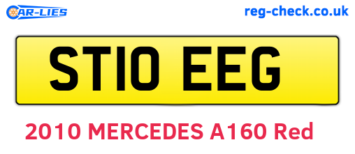 ST10EEG are the vehicle registration plates.