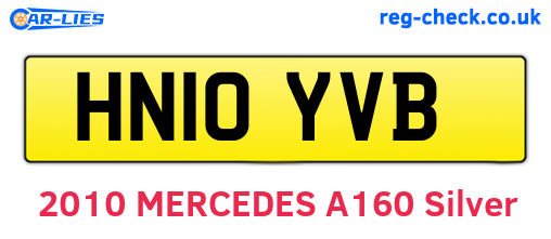 HN10YVB are the vehicle registration plates.