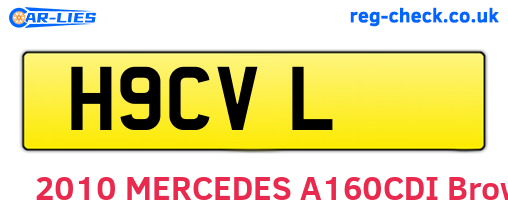 H9CVL are the vehicle registration plates.