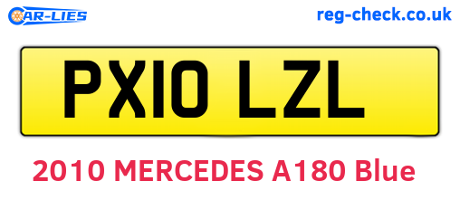 PX10LZL are the vehicle registration plates.