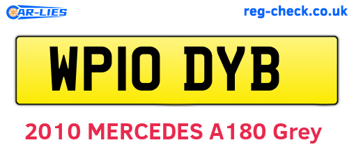 WP10DYB are the vehicle registration plates.