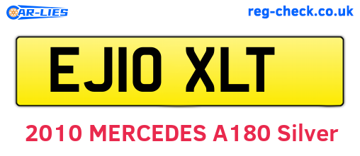 EJ10XLT are the vehicle registration plates.