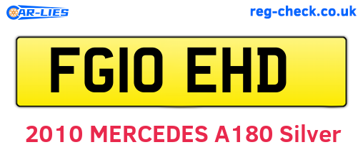 FG10EHD are the vehicle registration plates.
