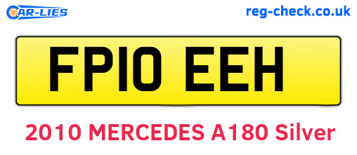 FP10EEH are the vehicle registration plates.