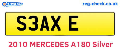 S3AXE are the vehicle registration plates.