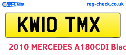 KW10TMX are the vehicle registration plates.