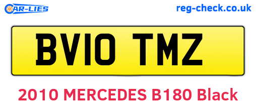 BV10TMZ are the vehicle registration plates.