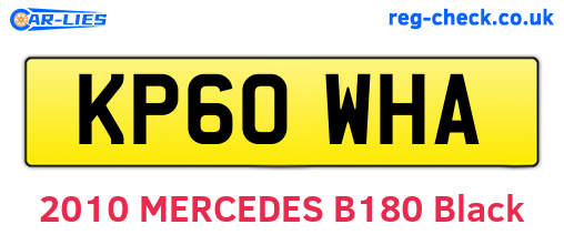 KP60WHA are the vehicle registration plates.