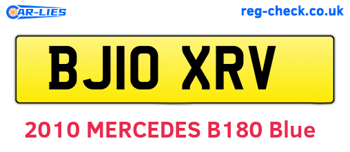BJ10XRV are the vehicle registration plates.
