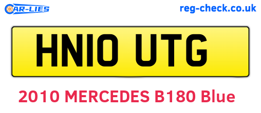 HN10UTG are the vehicle registration plates.